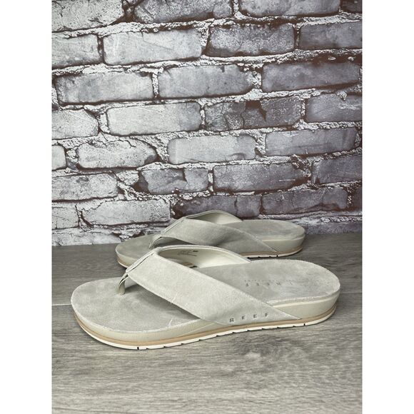 REEF OJAI Gray Suede Leather Cushion Comfort FlipFlops Sandals Men’s 12M US/45EU - Picture 16 of 16